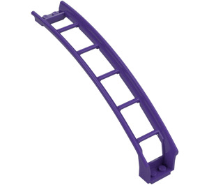 LEGO Dark Purple Rail 2 x 16 x 6 Bow with 3.2 Shaft (26560)