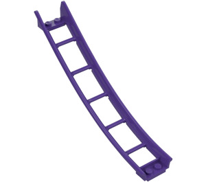 LEGO Dark Purple Rail 2 x 16 x 6 Inverted Bow with 3.2 Shaft (26559)