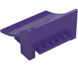 LEGO Dark Purple Ramp 8 x 8 x 4 Curved Stuntz (75538)