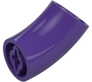 LEGO Dark Purple Round Brick with Elbow (Longer) (5489)