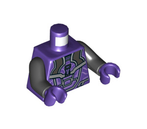 LEGO Dunkelviolett Sakaarian Wache Minifigur Torso (973 / 76382)