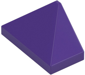 LEGO Dark Purple Slope 1 x 2 (45°) Triple with Inside Stud Holder (15571)