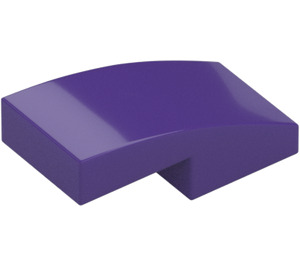LEGO Dark Purple Slope 1 x 2 Curved (11477)