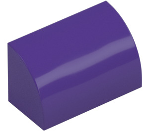 LEGO Dark Purple Slope 1 x 2 Curved (37352 / 98030)