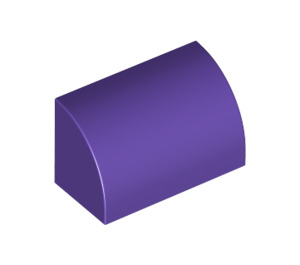LEGO Dark Purple Slope 1 x 2 Curved (37352 / 98030)