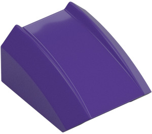 LEGO Dark Purple Slope 1 x 2 x 2 Curved (30602 / 47904)