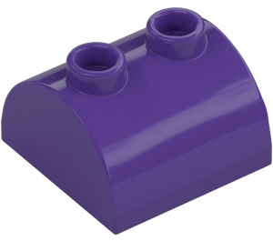 LEGO Dark Purple Slope 2 x 2 Curved with 2 Studs on Top (30165)