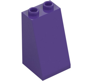 LEGO Dark Purple Slope 2 x 2 x 3 (75°) Hollow Studs, Rough Surface (3684 / 30499)