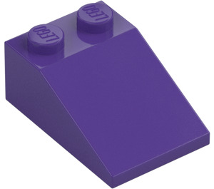 LEGO Tumma purppura Luiska 2 x 3 (25°) karkealla pinnalla (3298)