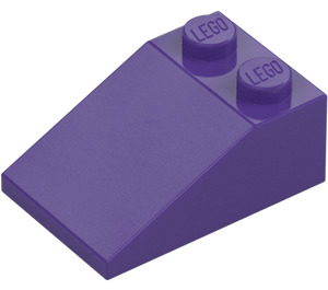 LEGO Dunkles Violett Schrägstein 2 x 3 (25°) mit rauer Oberfläche (3298)