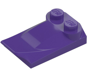 LEGO Dark Purple Slope 2 x 3 x 0.7 Curved with Wing (47456 / 55015)