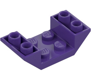 LEGO Dark Purple Slope 2 x 4 (45°) Double Inverted with Open Center (4871)