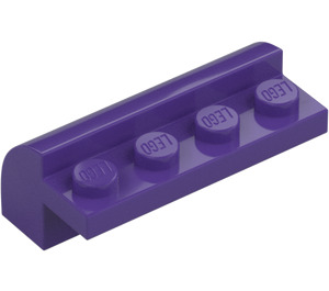 LEGO Viola scuro Pendenza 2 x 4 x 1.3 Curvo (6081)