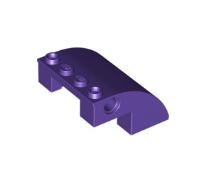 LEGO Violet foncé Pente 4 x 4 x 2 Incurvé (61487)
