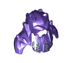 LEGO Dark Purple Spiked Helmet and Shoulder Pads (28847)