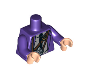LEGO Dark Purple Stan Shunpike (Knight Bus Driver) Torso (973 / 76382)