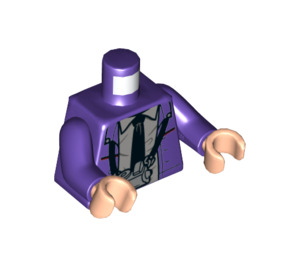 LEGO Violet foncé Stan Shunpike Minifig Torse (973 / 76382)
