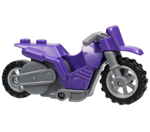 LEGO Dark Purple Stuntz Flywheel Motorcycle Dirt Bike