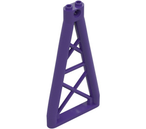 LEGO Viola scuro Support 1 x 6 x 10 Trave Triangolare (64449)