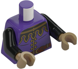 LEGO Dark Purple Tax Collector Minifig Torso (973 / 76382)