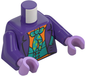 LEGO Mørke lilla The Joker - Minifig Torso (973 / 76382)