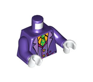 LEGO Dark Purple The Joker - Smirk/Smile from LEGO Batman Movie Minifig Torso (973 / 76382)