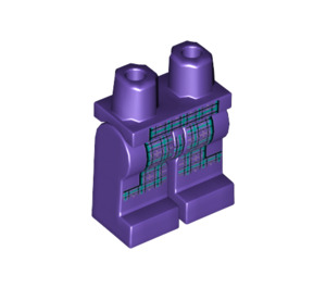 LEGO Tmavě fialová The Joker s Tmavě tyrkysová Vesta a Dark Fialová Fedora s Printed Nohy Minifigurka Boky a nohy (3815 / 54840)