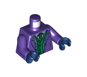 LEGO Tmavě fialová The Joker s Zelená Vesta Minifigurka Trup (973 / 76382)