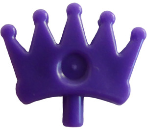 LEGO Morado oscuro Tiara con 5 puntos y Indentation  (93080)