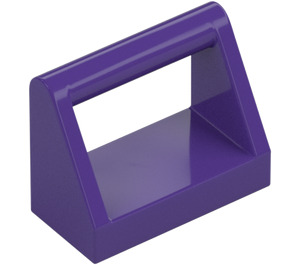 LEGO Dark Purple Tile 1 x 2 with Handle (2432)