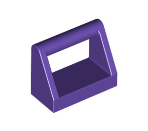 LEGO Dark Purple Tile 1 x 2 with Handle (2432)