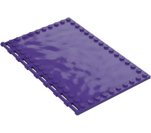 LEGO Dark Purple Tile 10 x 16 with Studs on Edges (69934)