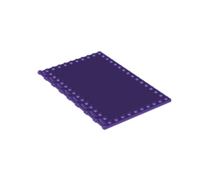 LEGO Dark Purple Tile 10 x 16 with Studs on Edges (69934)