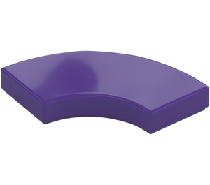 LEGO Dark Purple Tile 2 x 2 Curved Corner (27925)