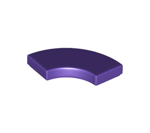 LEGO Dark Purple Tile 2 x 2 Curved Corner (27925)