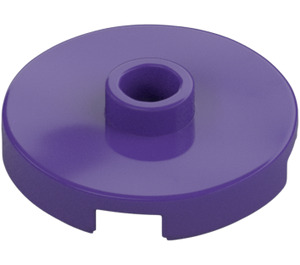 LEGO Dark Purple Tile 2 x 2 Round with Stud (18674)