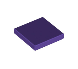 LEGO Dark Purple Tile 2 x 2 with Groove (3068 / 88409)