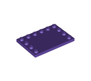 LEGO Violet foncé Tuile 4 x 6 avec Goujons sur 3 Edges (6180)