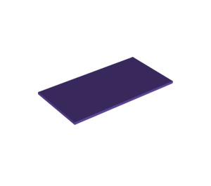 LEGO Dark Purple Tile 8 x 16 with Bottom Tubes, Textured Top (90498)