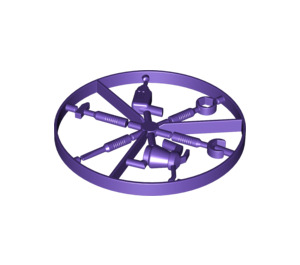 LEGO Dark Purple Tool Wheel (6246 / 55295)