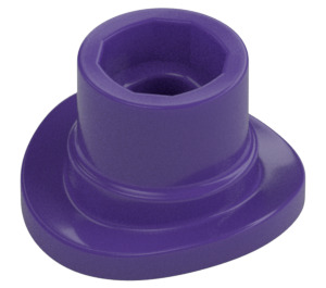 LEGO Dark Purple Top Hat with Open Top with Small Pin (77108)