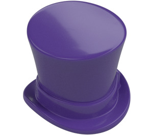 LEGO Dark Purple Top Hat with Upturned Brim (27149)