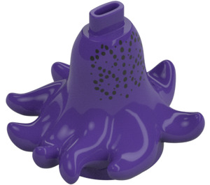 LEGO Dark Purple Ursula Lower Body with Upturned Tentacles (107810)