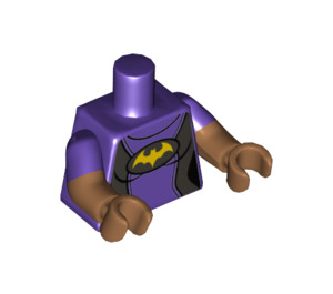 LEGO Mörklila Vacation Batgirl Minifigur Kropp (973 / 16360)