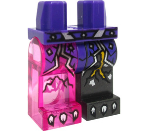 LEGO Dark Purple Vengestone Crystalized Hips and Legs (1063 / 3815)