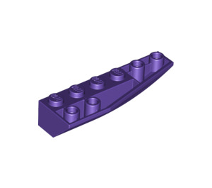 LEGO Violet foncé Coin 2 x 6 Double Inversé Droite (41764)