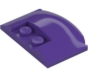 LEGO Dark Purple Wedge 3 x 4 x 0.7 with Recess (93604)