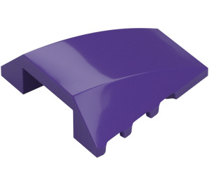 LEGO Dark Purple Wedge 4 x 4 Triple Curved without Studs (47753)