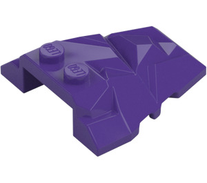 LEGO Dark Purple Wedge 4 x 4 with Jagged Angles (28625 / 64867)