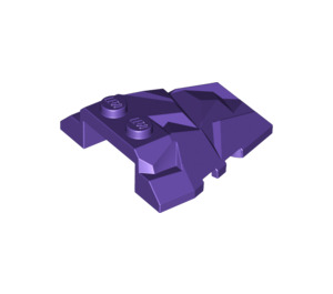 LEGO Dark Purple Wedge 4 x 4 with Jagged Angles (28625 / 64867)